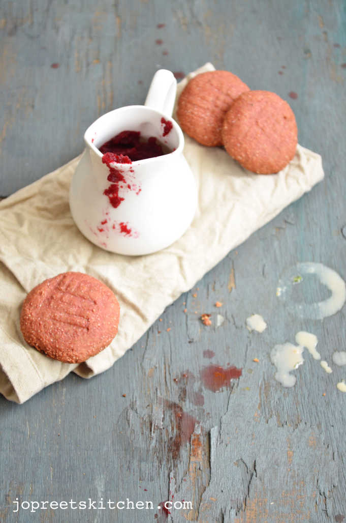 Beetroot Cookies (Eggless & Butterless) Jopreetskitchen