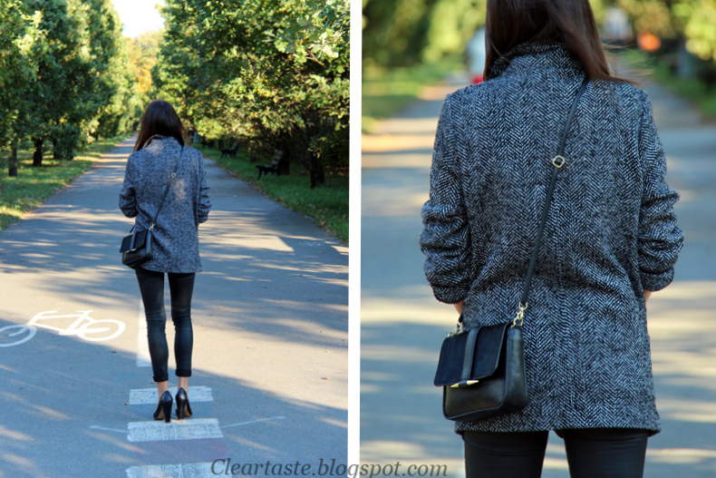 CLEAR TASTE Herringbone short coat
