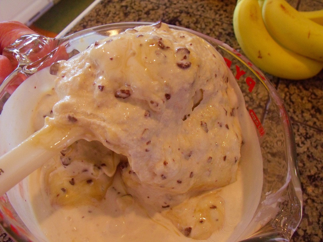 Clever, Crafty, Cookin' Mama: Banana Caramel Ice Cream with Chocolate