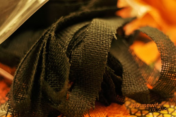 Burlap Halloween Wreath Housewife Eclectic