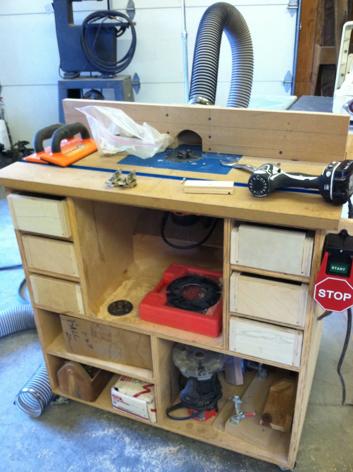 RusticWorks Wood Working Photo Journal Norm Abrams Style Router Table