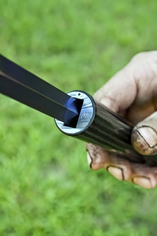 Guinea Hog Titanium Sword Cane Complete