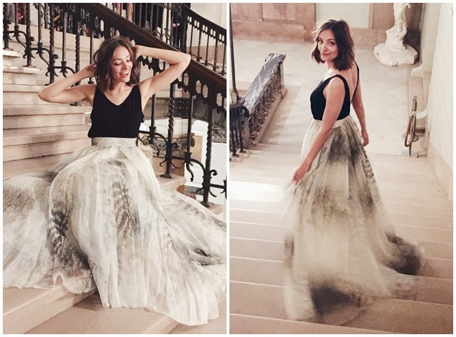 http://www.polienne.com H&M Conscious 2015 Long Silk-Blend Skirt
