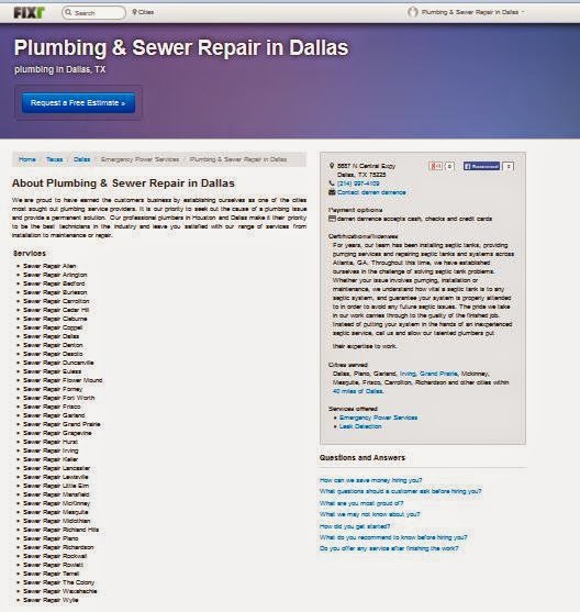 Plumbing & Sewer Repair in Dallas