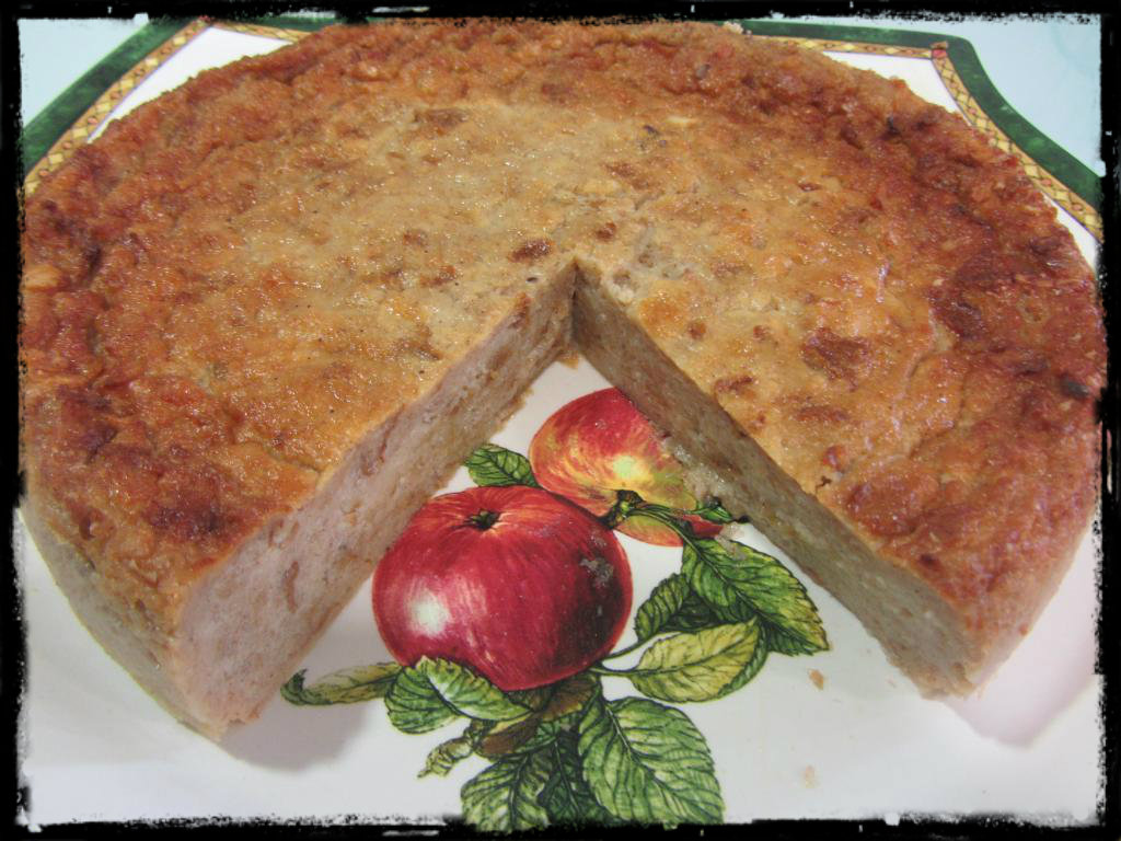 Tarta rústica de pan duro