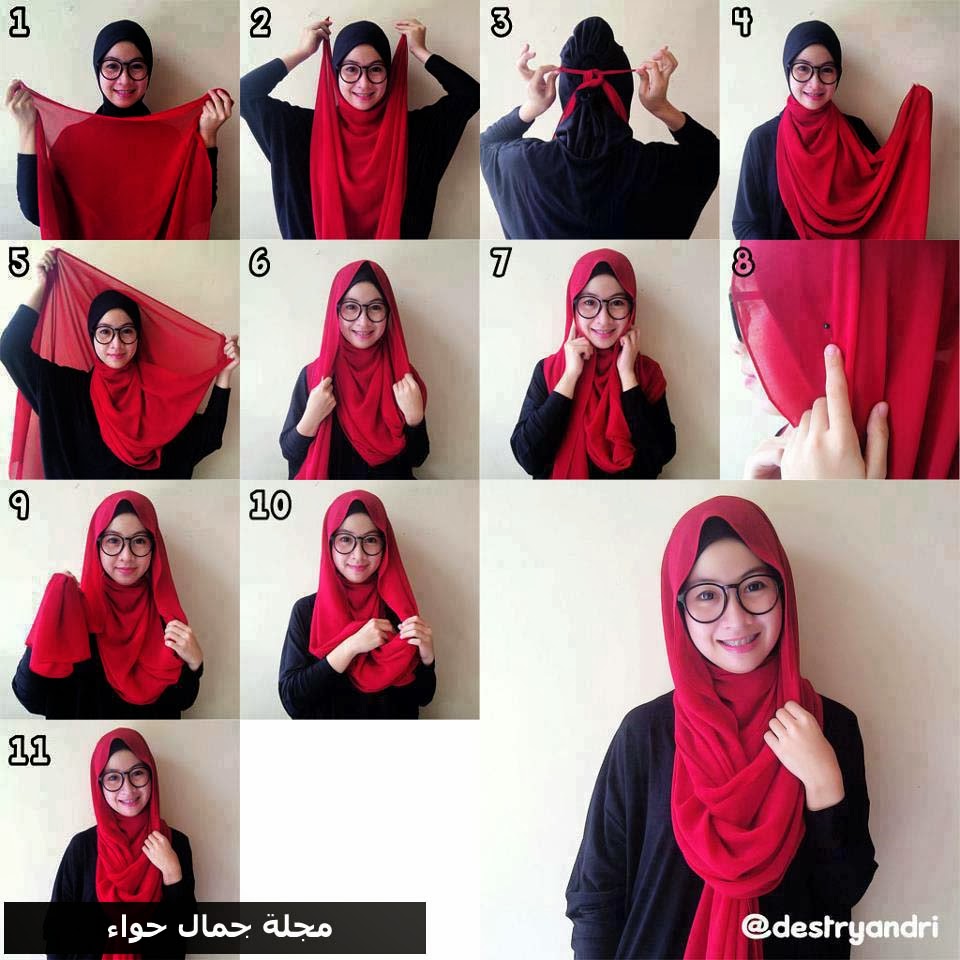  لف الحجاب بطريقه سهلة للبنات فقط	 Hijab-29+copy