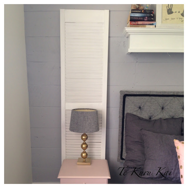Live, Love & Learn Old Louver Doors Turned Shutter Decor