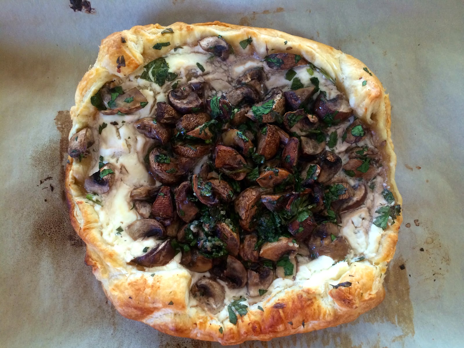Mushroom and Cream Cheese Puff Pastry from Food Therapy Mushroom and Cream Cheese Puff Pastry from Food Therapy