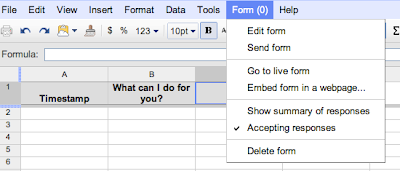 google docs form view