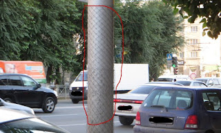 Сетка рабица на столбе