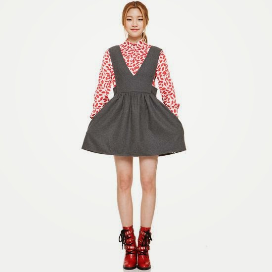 korean dress with shirt inside