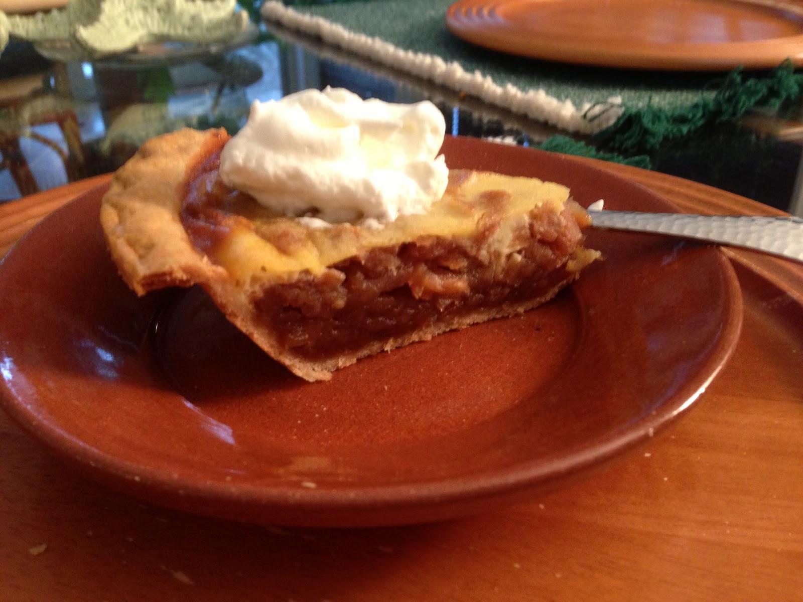 Gadding About with Grandpat Hypocrite Pie (Dried Apple Custard Pie)