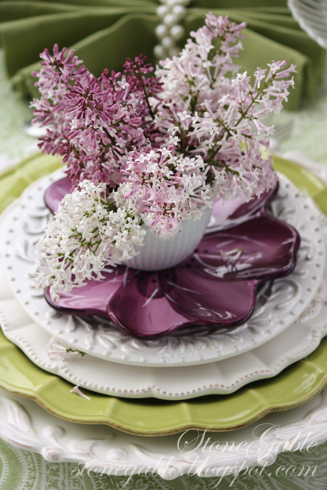 LILACS ON THE PORCH A MOTHER'S DAY TABLESCAPE StoneGable
