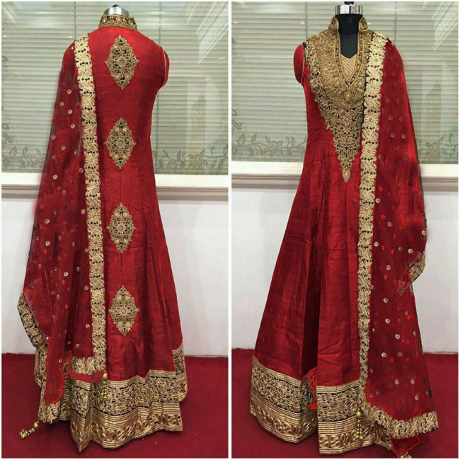 bride wedding dress indo western