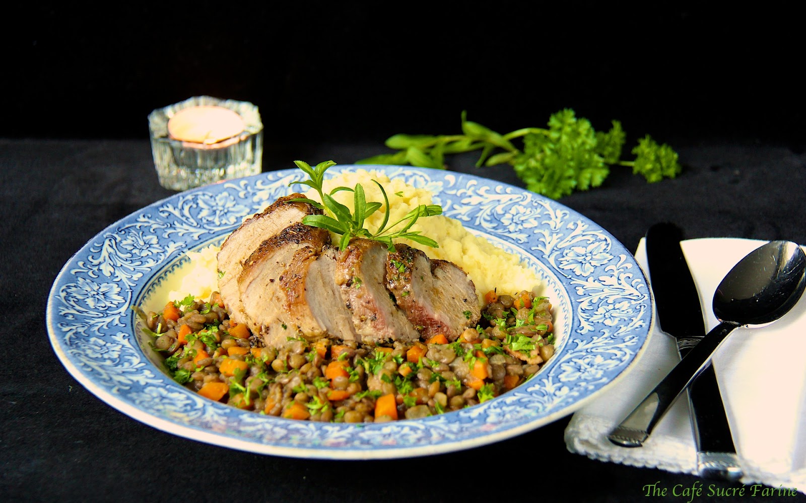 A French Country Farmhouse Dinner Herbes de Provence Pork Tenderloin