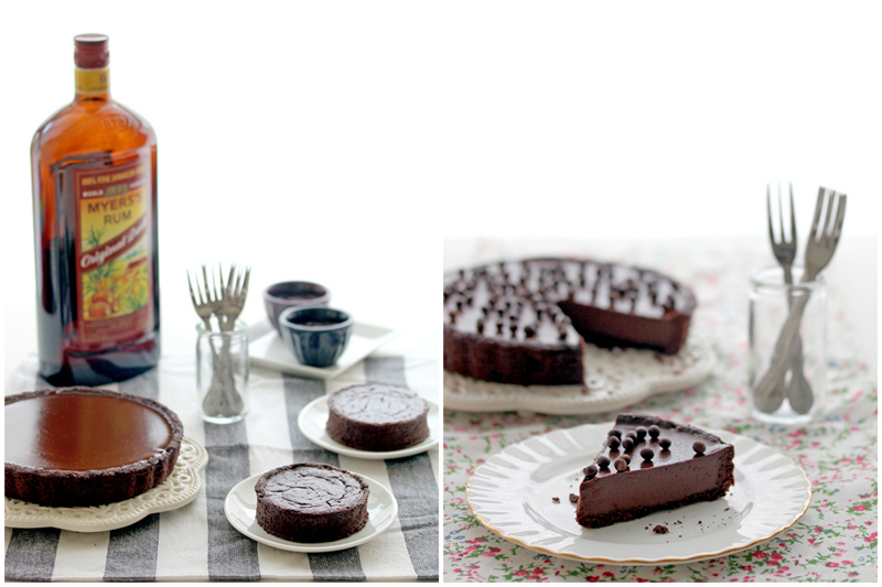 Foodagraphy. By Chelle. Chocolate rum truffle tart and ARIA praline
