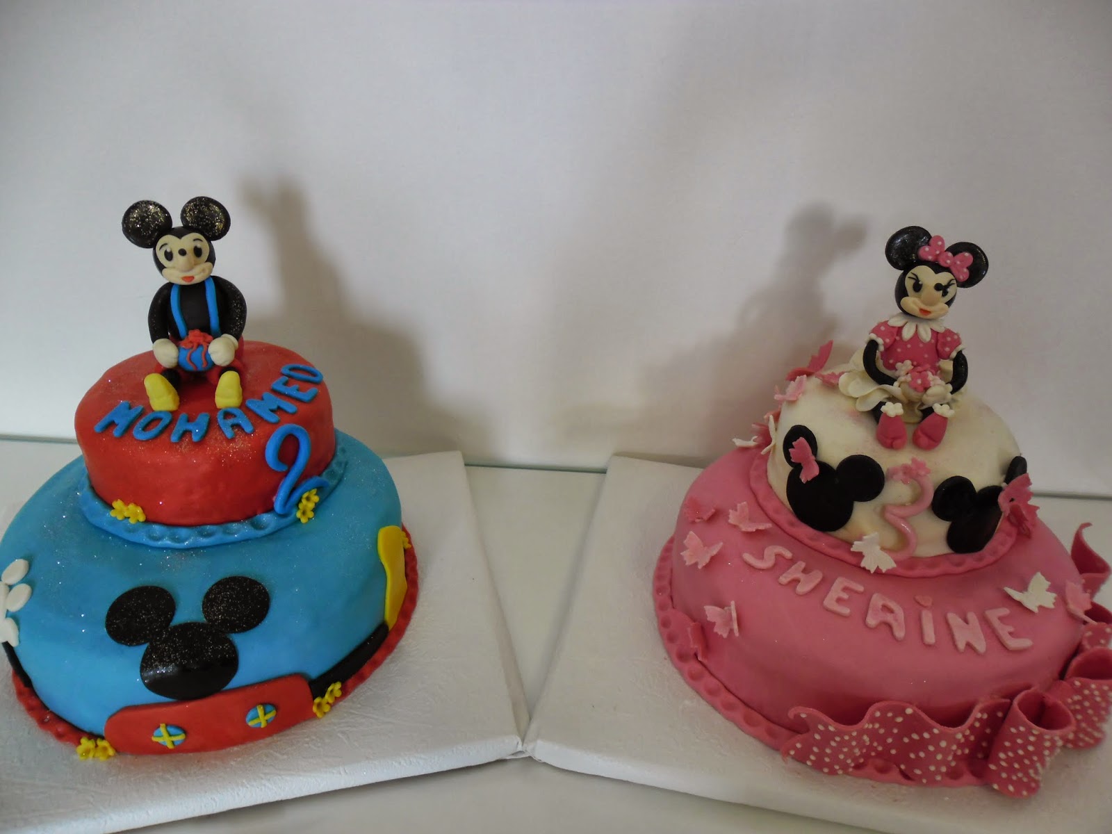 Gateaux D Aline Gateau D Anniversaire Minnie Mouse Et Mickey Mouse