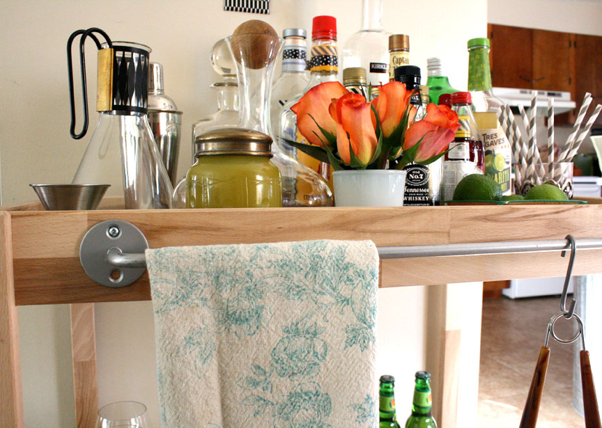 Green Ardelle Ikea Hack Cocktail Cart