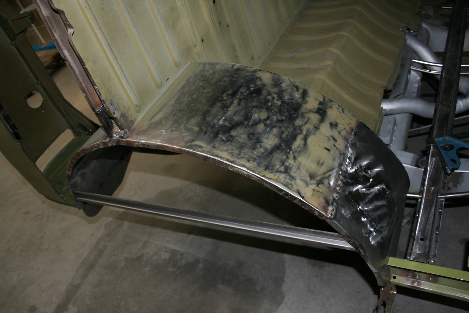 News Sorting the rear wheel arch tubs Status VW