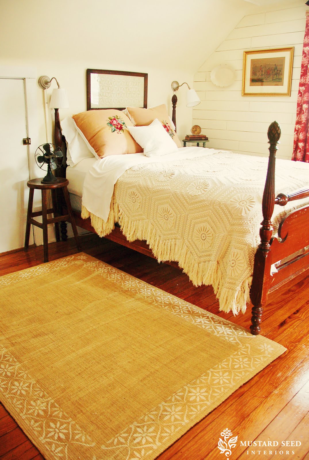 Stenciled Jute Rug - Miss Mustard Seed Stenciled Jute Rug - Miss Mustard Seed