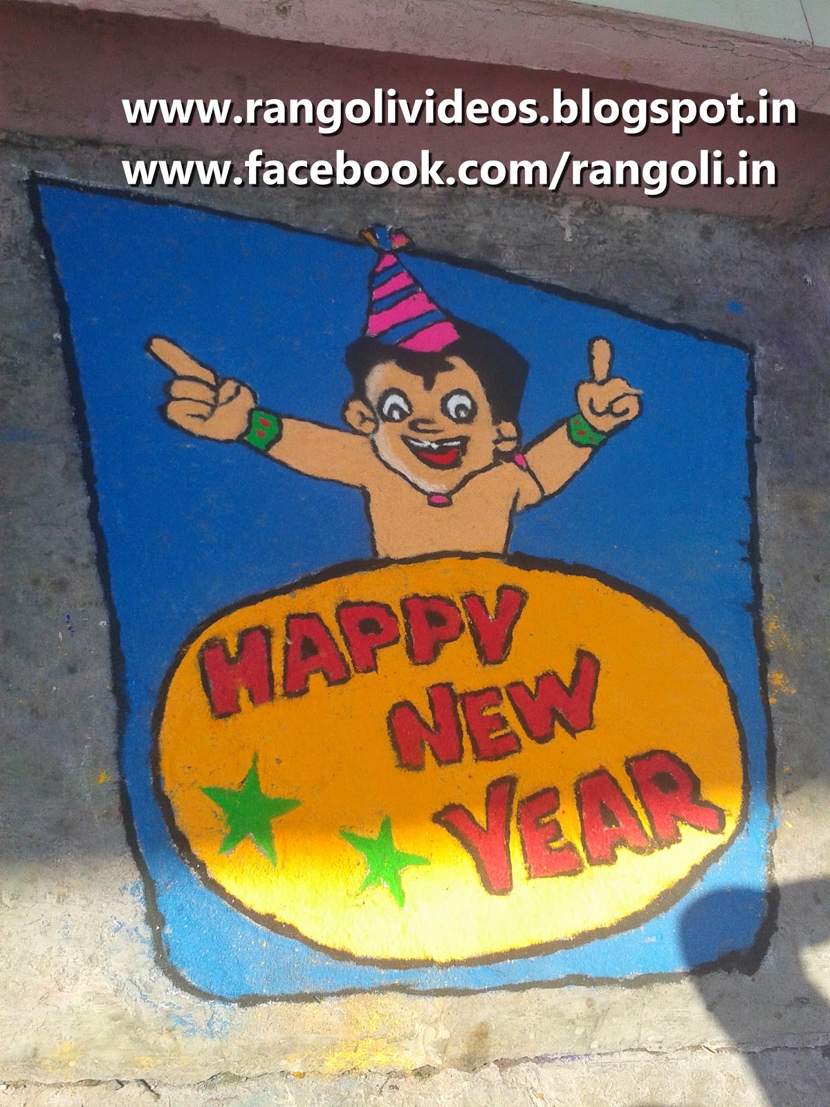 Diwali Rangoli , Kolam , Designs Images: happy new year rangoli