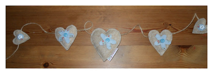 Tweed Heart Garland