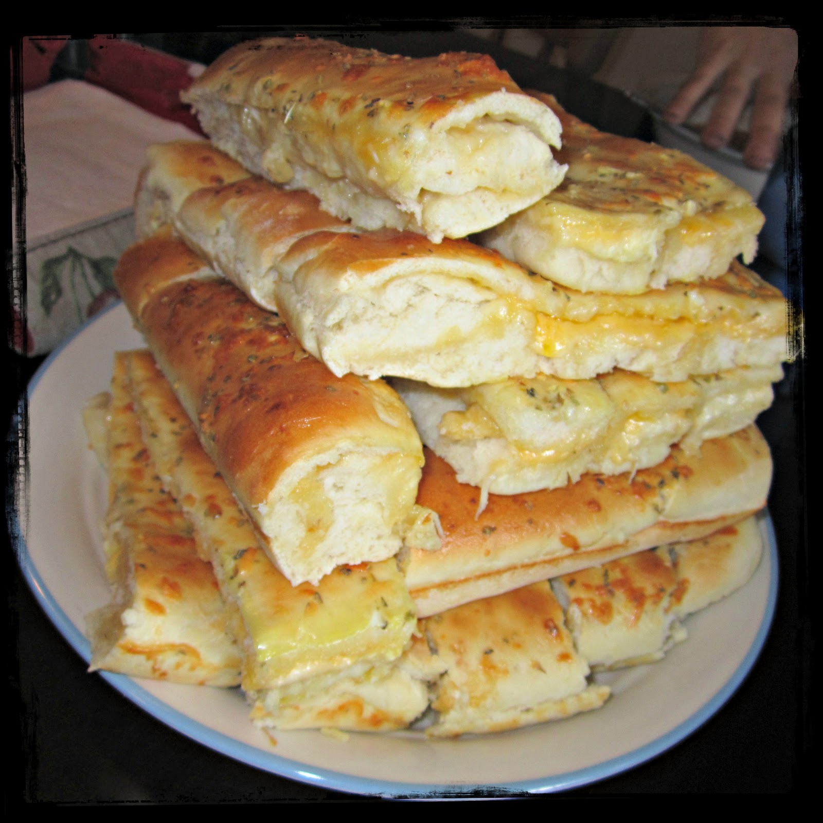 AJcrazies by AJK Baker's Review Wednesday 43 Cheese Stuffed Breadsticks