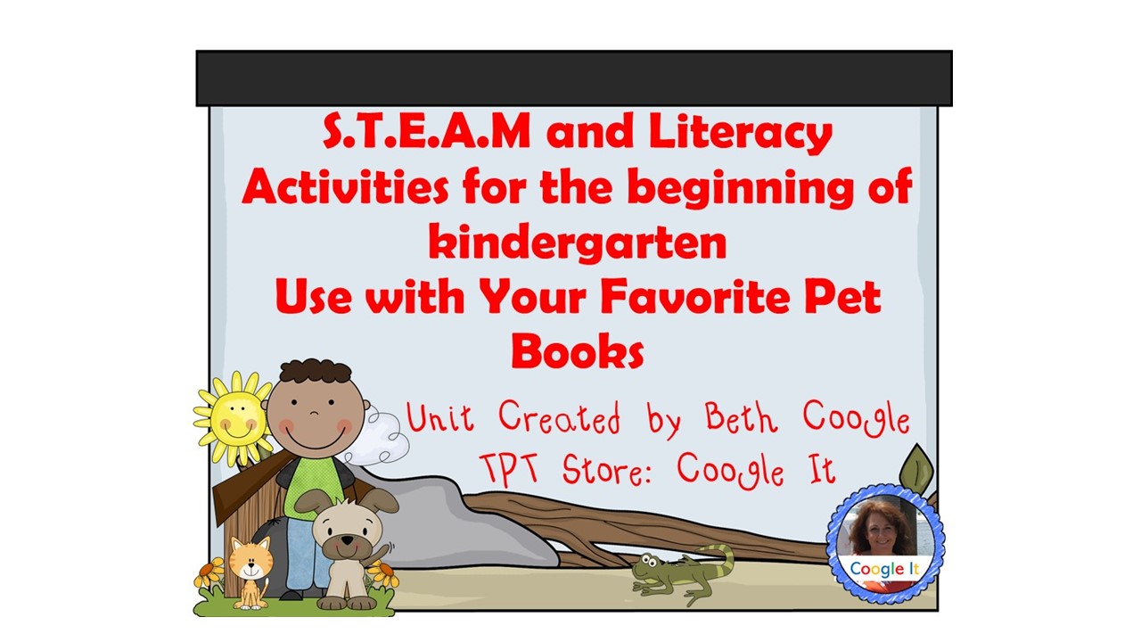 Pets STEM and Literacy Station Activities