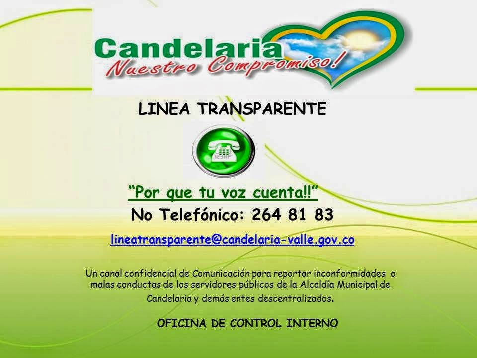 ...POR QUE TU VOZ CUENTA...¡¡¡LINEA TRANSPARENTE!!!