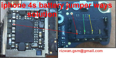 iphone 4S Battery Connector jumper Ways Solution I Phone 4S Battery Connector Problem Jumper Ways Solution. If your Mobile phone Battery Connector is not working check this solution . You Can Solve your Mobile phone Problem Follow this Picture help. This is iphone 4s Battery Connector Solution Check this line use avo meter any line is short make this jumper use copier coil.