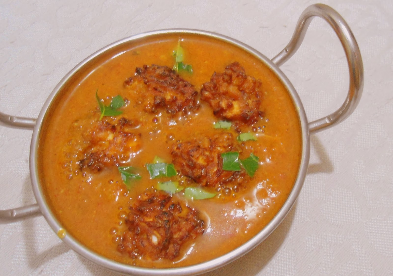 Babi 's Recipes Cabbage Kofta Curry Side dish for Roti/ Chapathi