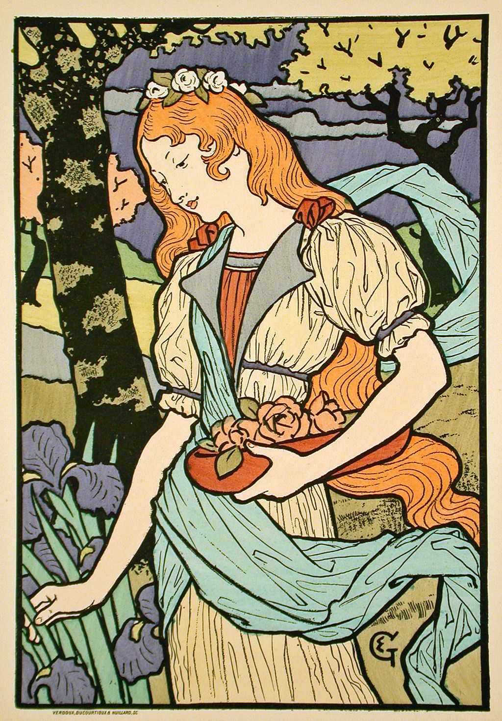 California Peach Artist From History Eugene Grasset