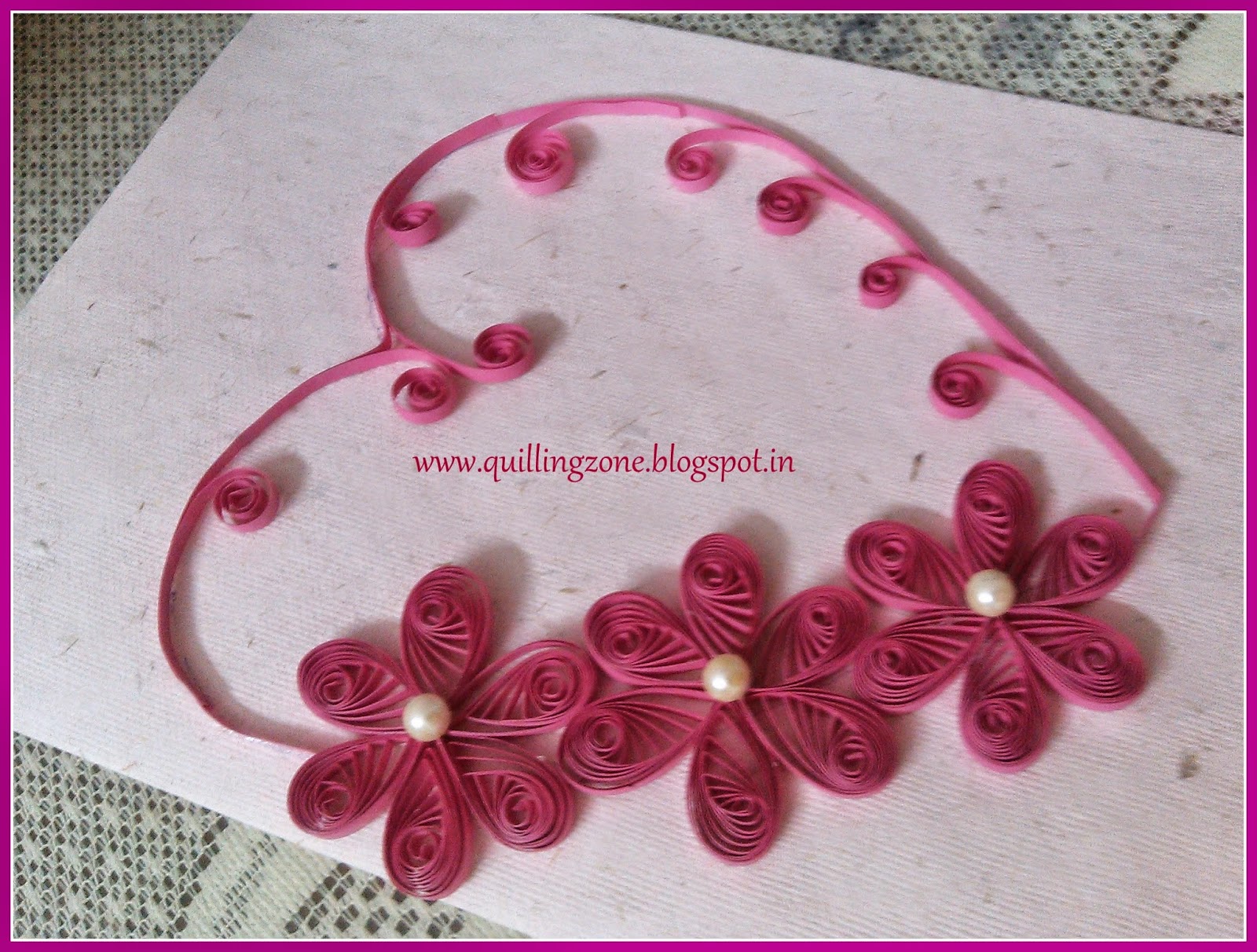 My Quilling Zone To lovely sister..