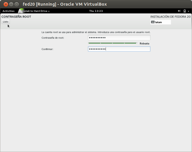 DriveMeca instalando Linux Fedora 20