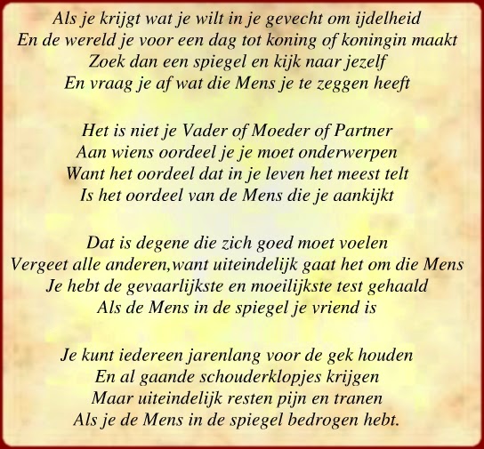 We Are One Gedichtje