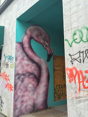 Reykjavik Mural Flamingo