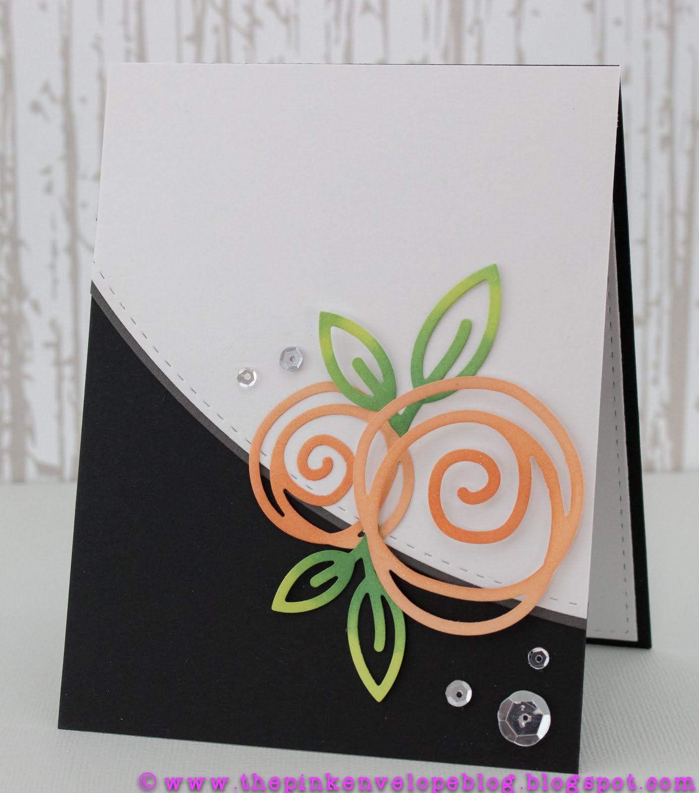 Simple Ink Blended Die Cuts The Pink Envelope