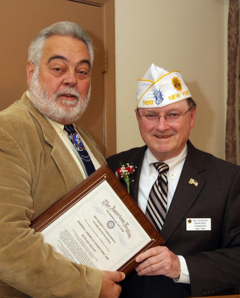 New York American Legion News Dept. Commander Honors Mahopac Post