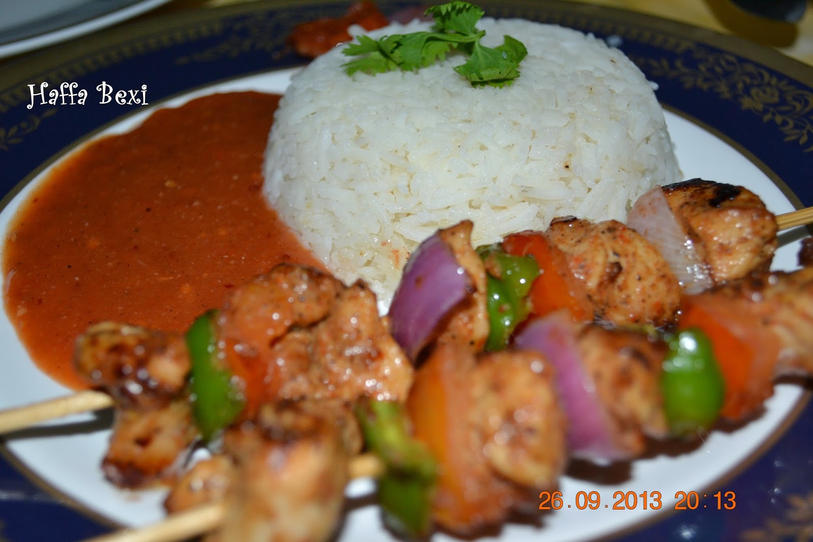 Chicken Shashlik with Sauce (Skewered Chicken) Haffa's kitchen adventures