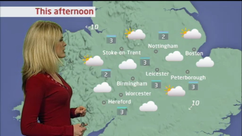 UK Regional News Caps Jo Blythe ITV Weather