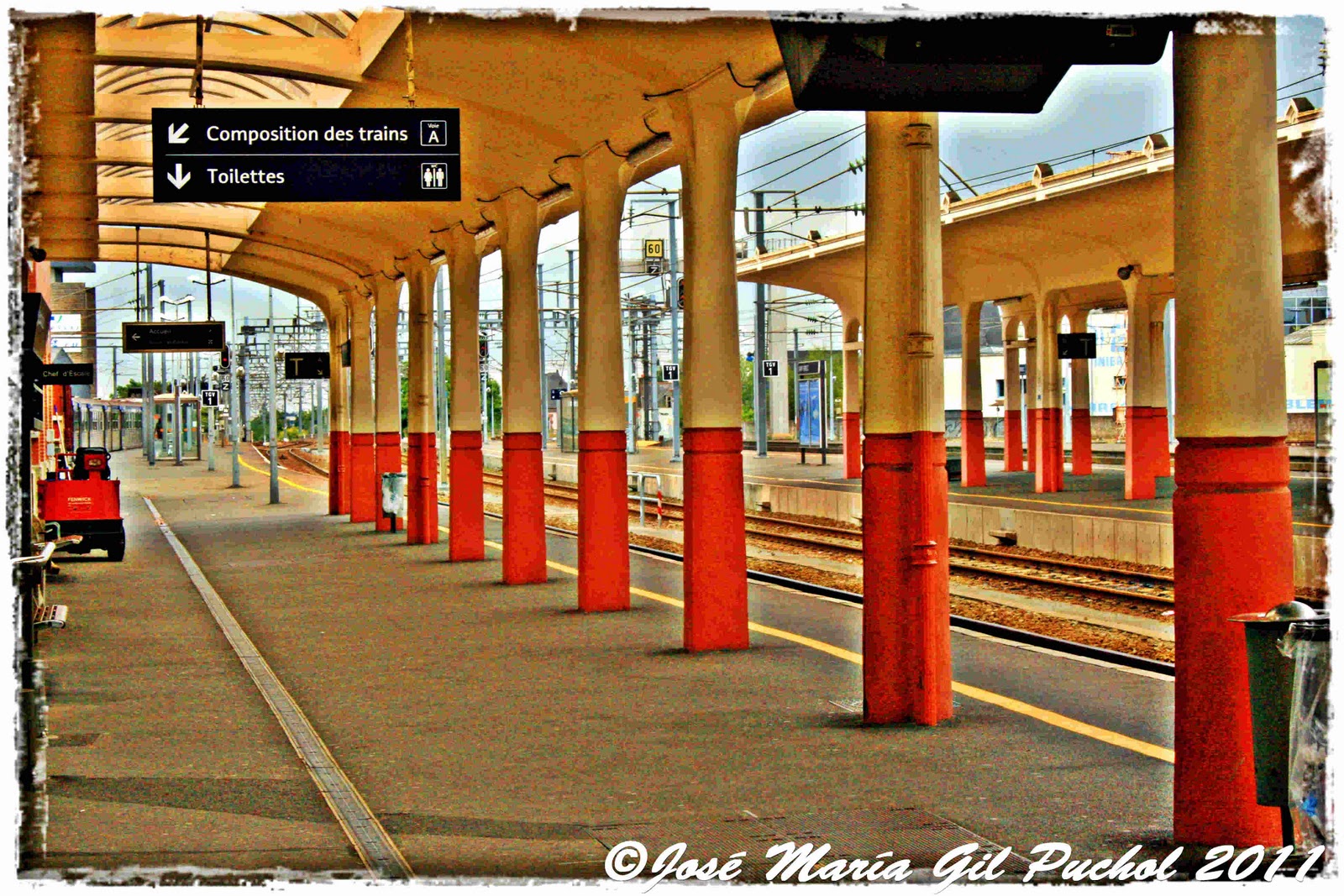 La gare de SaintBrieuc. Côtes d'Armor 22. Images de Bretagne