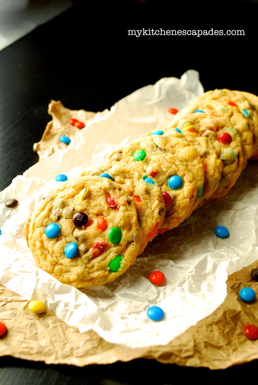 Vanilla Pudding M&M Cookies