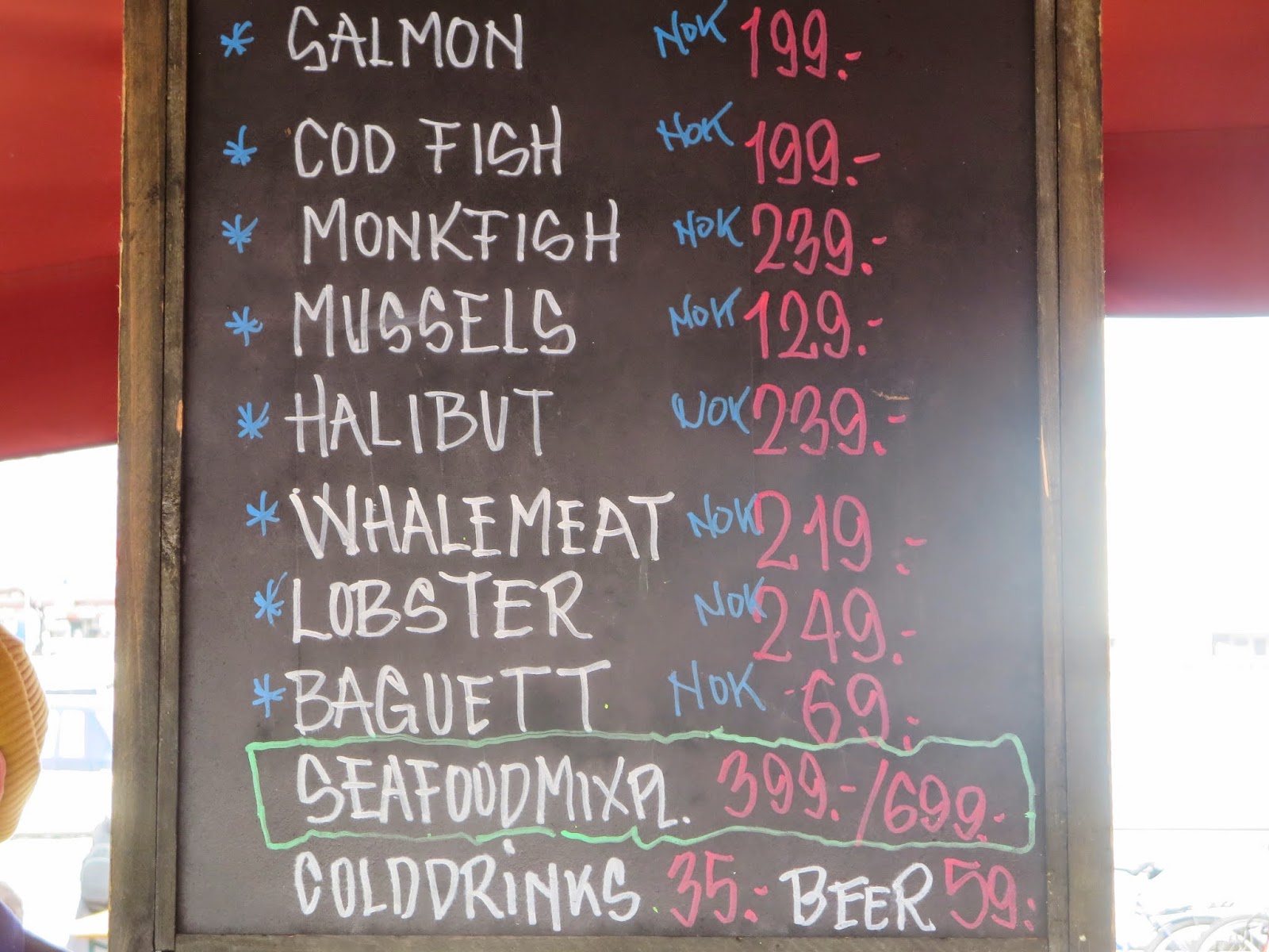 The Matrix of World Travel Try the Fresh Whale Meat at the Bergen Fish