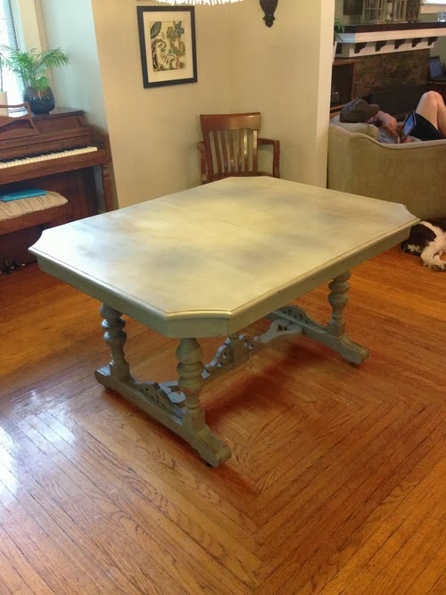 Altogether Persuaded Chalk Paint Rookie >> A Dining Table Redo