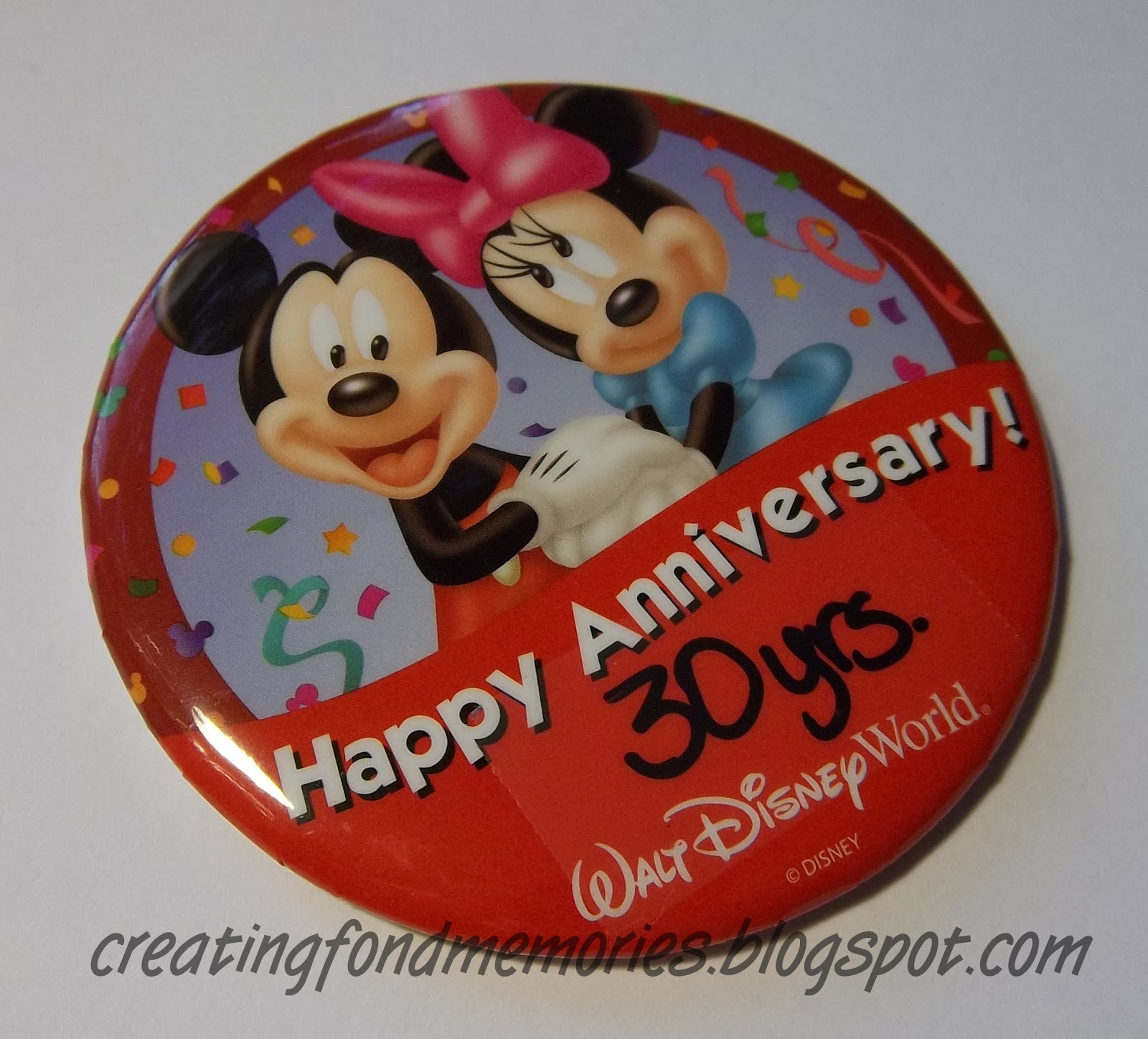 Disney World Our Happy Anniversary in Disney Scrapbook Paper Die Cut Piece