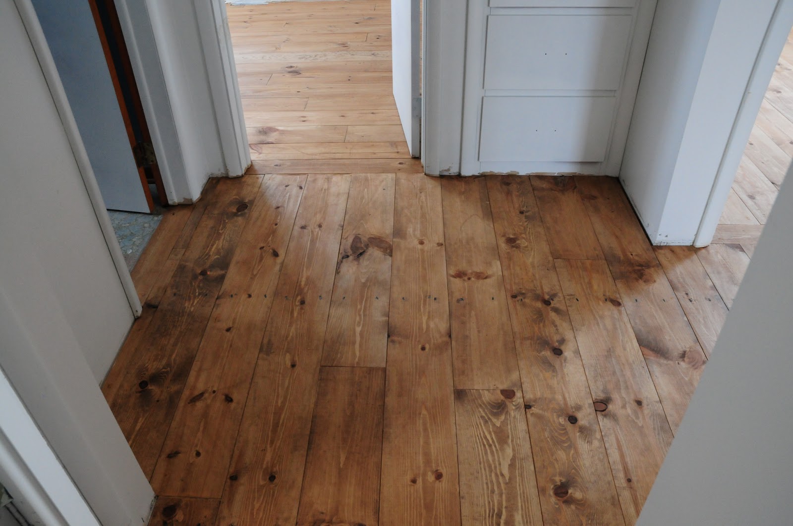 plum tree place Floors Stained Minwax Early American Wood floor