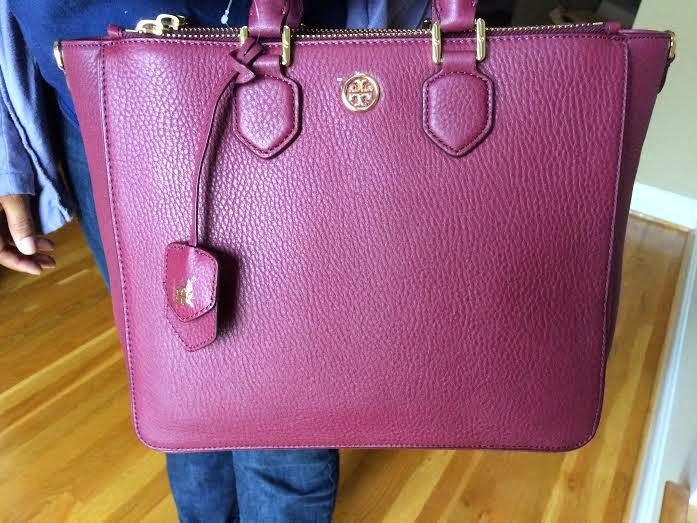 Tory Burch Robinson Pebbled Small Tote