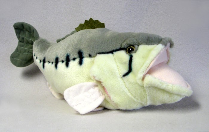 largemouth bass stuffed animal