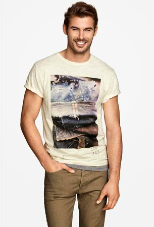 Camiseta hombre verano H&M camiseta hombre verano H&M
