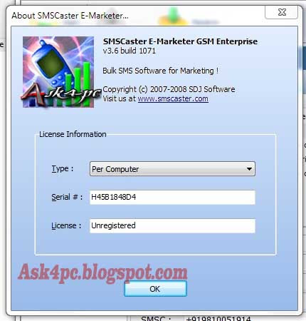 sms caster ask4pc
